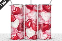 Lovely Hearts Tumbler Design | Valentine&#039;s Day Tumbler Wrap Product Image 3