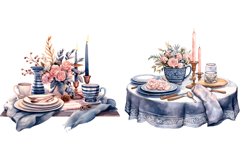 Cozy Tea Party Clipart Bundle, Set of 26 Png Bundle Product Image 4