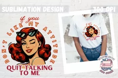 Sassy Girl Sublimation Design Sarcastic Quote PNG Product Image 1