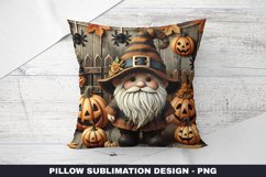 Halloween Gnome Pillow Case Sublimation | Pillow Cover Product Image 1