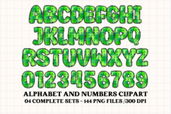 Christmas Alphabet png clipart, christmas letters doodle Product Image 5