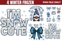 Winter Frozen Clipart PNG Product Image 1