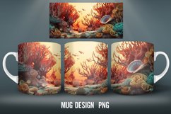 3D Beach Mug Wrap Sublimation Designs|6 Mug Wrap Designs Product Image 5