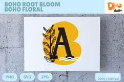 Boho Root Bloom Boho Floral Monogram Product Image 1