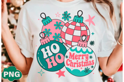 Ho Ho Merry Christmas Ornaments PNG Product Image 1