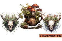 Watercolor Beautiful Woodland Witch sublimation , PNG Product Image 1