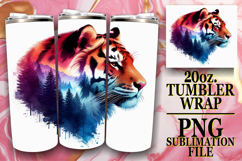 Dreamy escapes 20oz tumbler wrap, Animals Art Product Image 1