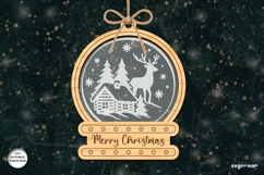 Christmas Snowglobe Ornaments SVG Bundle | Laser Cut | SVG Product Image 7