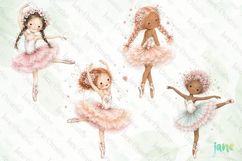 Cute Ballerina Clipart Product Image 1