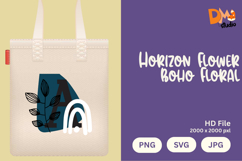 Horizon Flower Boho Floral Monogram Product Image 1