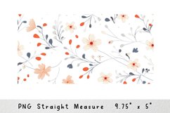 Flowers glass can wrap, Floral 16 oz Libbey Sublimation Product Image 2