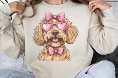 Valentine Dogs Heart Clipart PNG Product Image 1