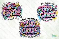 Back To School Graffiti Art Clipart Product Image 1