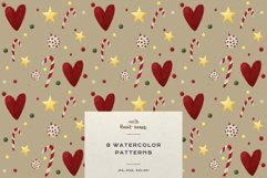 Christmas Patterns Santa Winter Print Digital Paper JPEG Product Image 11