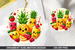 Pattern Stained Glass Ornament PNG ,Digital Download File Product Image 1