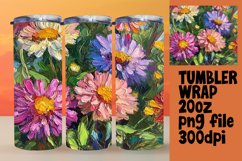 Oil Flower Tumbler Wrap for Sublimation Craft Lovers Product Image 1