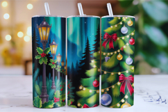Merry Christmas Tumbler Wrap | Christmas Wrap Product Image 1