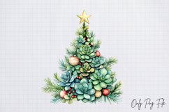 Cozy Christmas Houseplant Clipart PNG Product Image 1