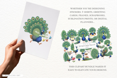 Spring &amp; Easter Peacock Clipart Product Image 4