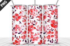 Flowers Tumbler Wrap | Sublimation Design | Tumbler PNG Product Image 1