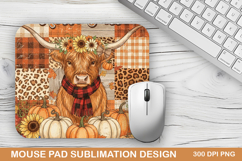 Halloween cow Mouse Pad Sublimation - Halloween Design Product Image 1