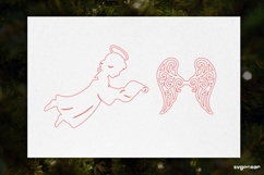 3D Christmas Angels Ornament Bundle | Glowforge | SVG Product Image 11