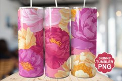 Summer Peony Flowers Tumbler | Summer Tumbler Wrap Product Image 1