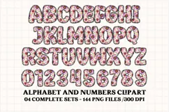 Cottagecore Alphabet png clipart, Garden letters doodle Product Image 5