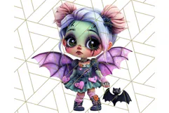 Halloween Fairy Clipart PNG, Cute Chibi Fairy Art Clip Art Product Image 3