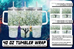 Tranquil Tree Watercolor Tumbler Wrap - 40oz Product Image 1