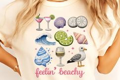 Summer Crochet Yarn PNG, faux yarn Summer Beach PNG, Summer Product Image 2