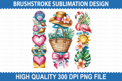 4th of July Brushstrokes Sublimation - Patriotic Brushstroke Product Image 1