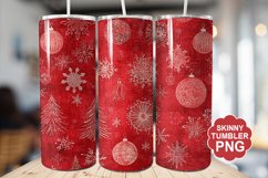 Christmas Red Tumbler | Christmas Tumbler Wrap Product Image 1