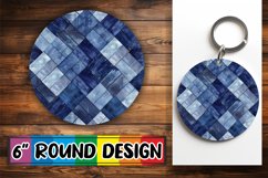 Denim Elegance: Sublimation Circle Range Product Image 1
