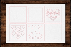 Father&#039;s Day Heart Shadow Box Laser Cut | Layered | SVG Product Image 2