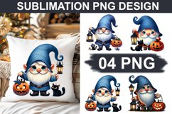 Halloween Gnome - Pillow Sublimation PNG Design Product Image 1