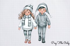 Silver Christmas Clipart Sublimation Bundle PNG Product Image 12