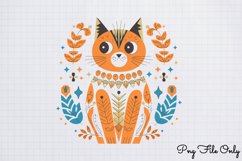 Scandinavian Folk Art Winter Clipart Bundle PNG Product Image 12