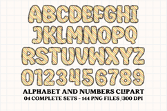 Fall Autumn Alphabet png clipart, fall autumn letters doodle Product Image 5