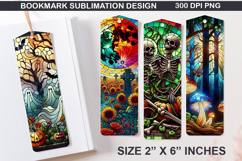 Bookmarks Sublimation - Halloween Holly Berries PNG Design Product Image 1