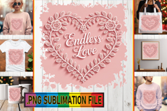 Cheerful PNG Designs for TSHIRTS, Heart Quote Product Image 1