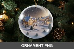 3D christmas ornament - snowy village Product Image 1