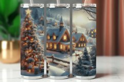 Tumbler Wrap 20 oz - christmas village Product Image 1