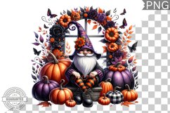 Halloween Gnome Sublimation - Clipart PNG Bundle Product Image 8