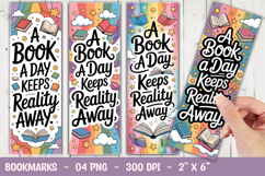 Reading Reality Bookmark Sublimation Product Image 1