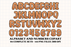 Happy Birthday Alphabet, birthday letters doodle clipart Product Image 5