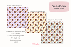 Cute Acorn seamless pattern Product Image 2