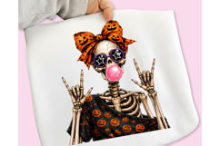 Cute Skeleton Halloween PNG, Funny Halloween Skeleton PNG Product Image 4