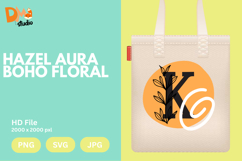 Hazel Aura Boho Floral Monogram Product Image 1