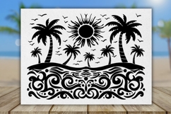 Summer Scene Engraved 40oz Tumbler Svg | Tumbler Wrap Product Image 2